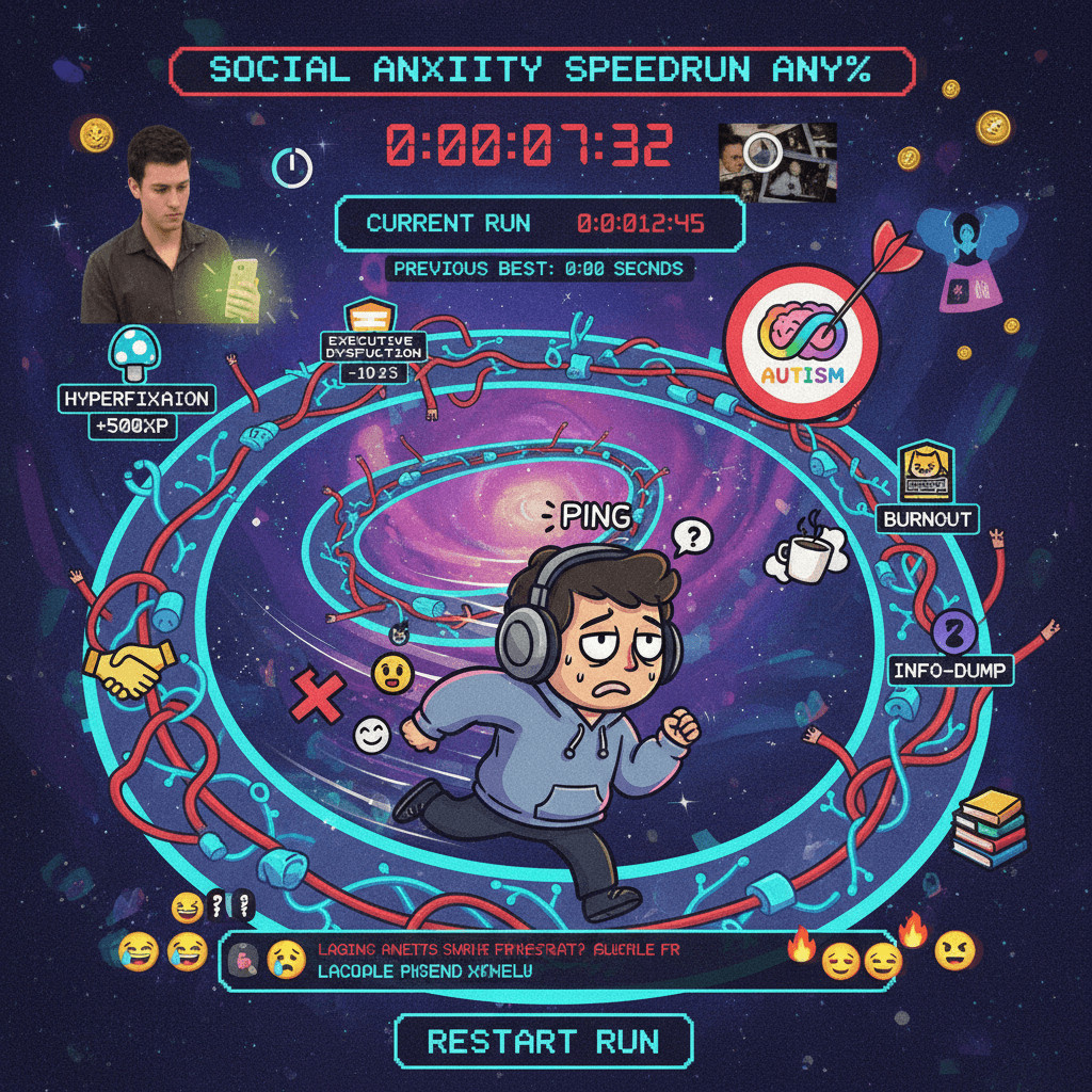 the most relatable spiral: social anxiety speedrun any% to autism 🎯