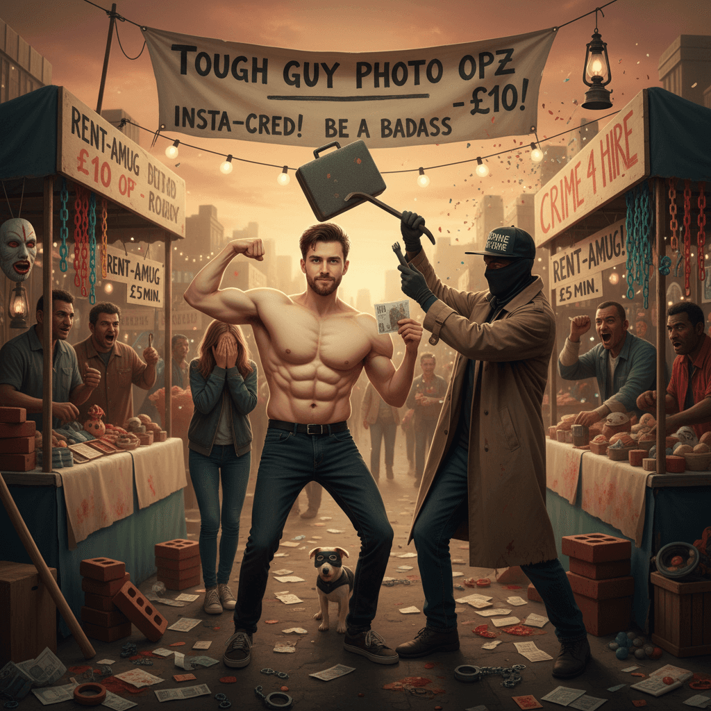 £10 to fake mug you so you look hard in front of your girl