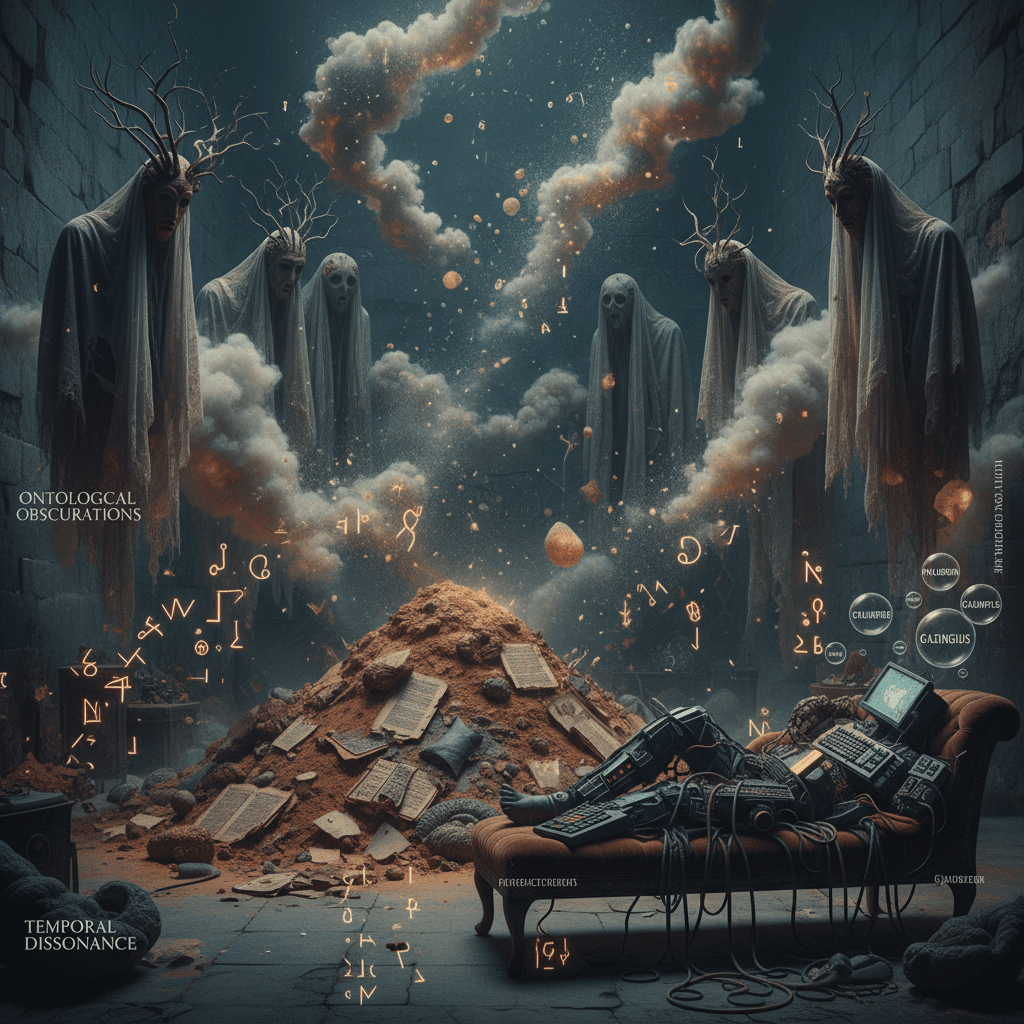 masked ghosts contemplate dust while autocorrect takes a nap