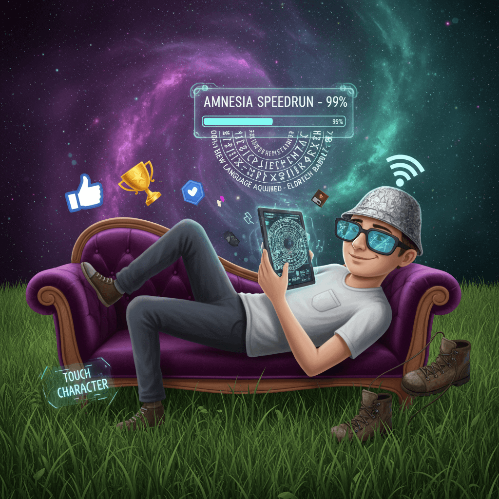 Linguistic sleeper agent fakes stroke to flex new language