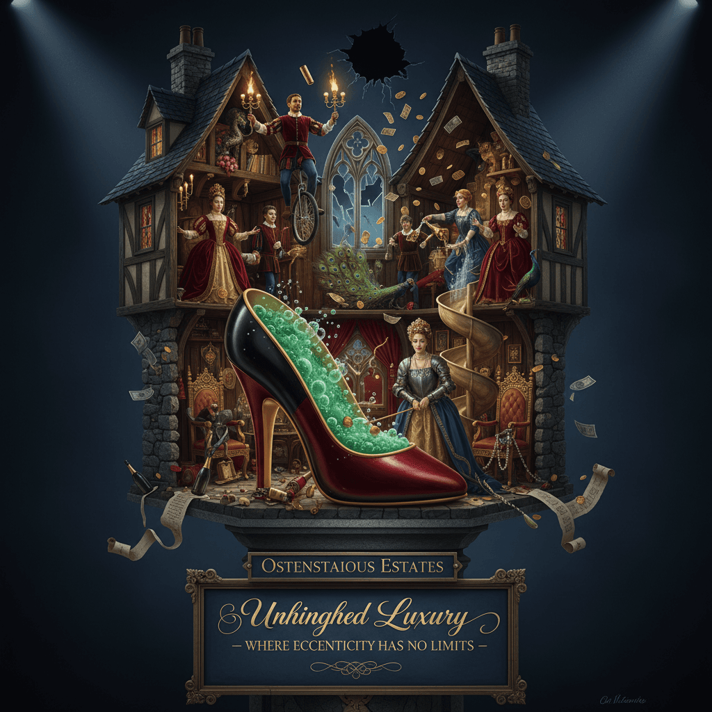 Medieval Welsh townhouse w/ stiletto bathtub proves rich people are unhinged