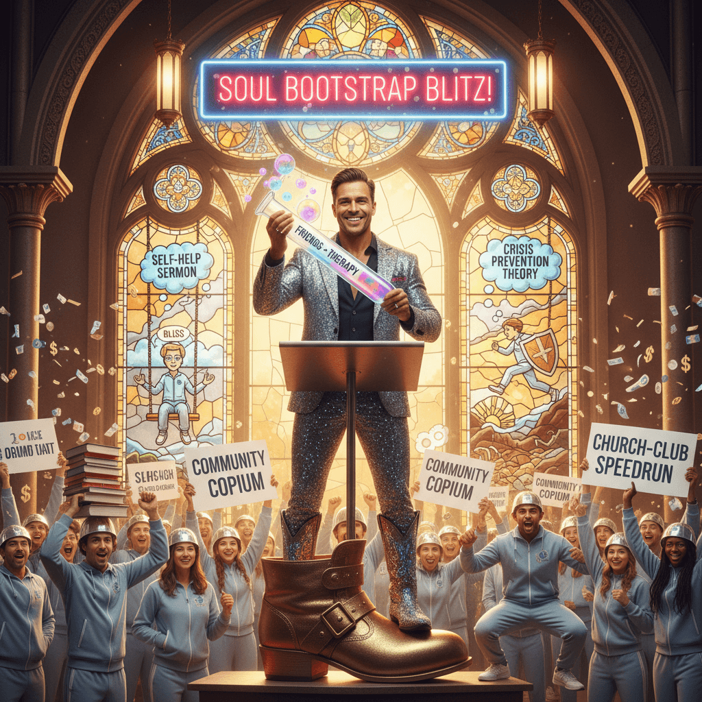 Local motivational speaker discovers that friends + therapy = not dying inside