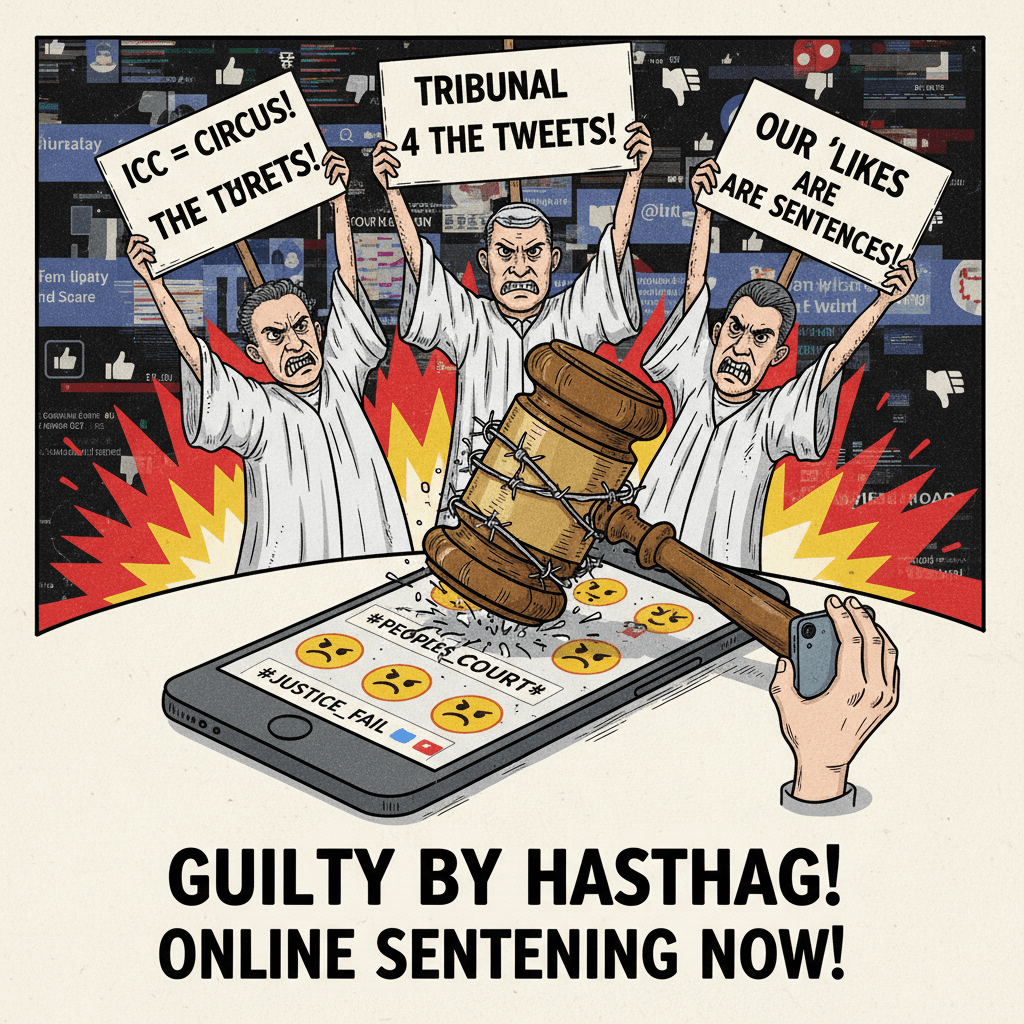 DIY war crimes tribunal hits different on social media