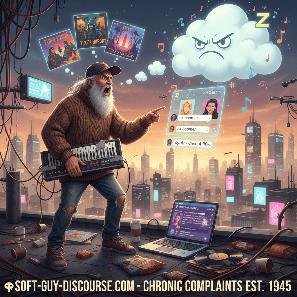 old man yells at cloud, blames zoomers for not making prog rock
