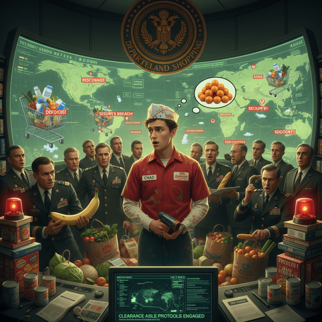 Peak nepotism: let's put a grocery clerk in charge of national security