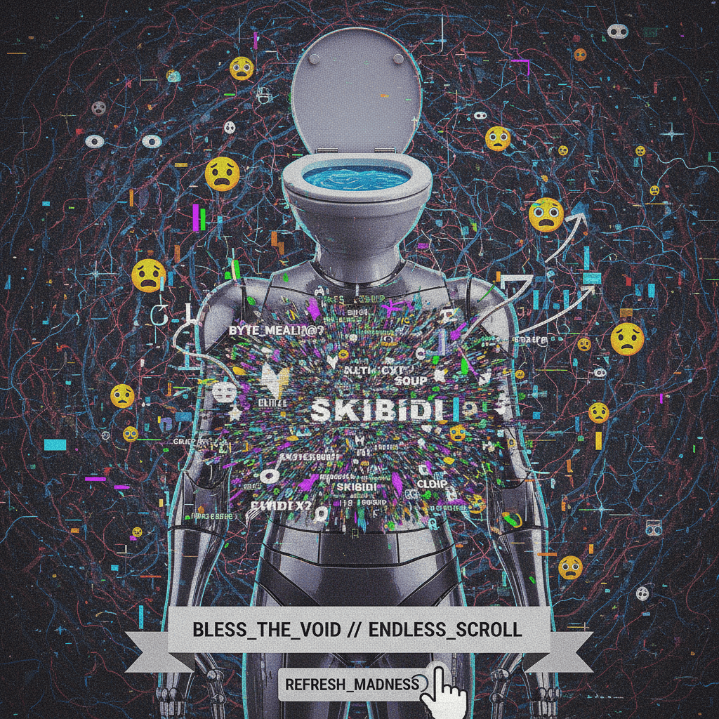 Robot says SKIBIDI but the text had a stroke mid-transmission