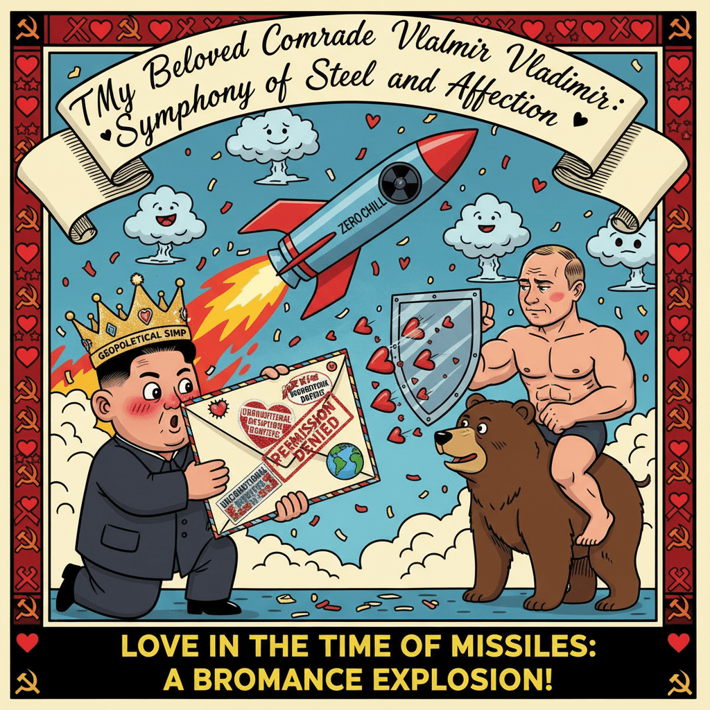Kim Jong Un writes Putin a love letter, zero chill detected