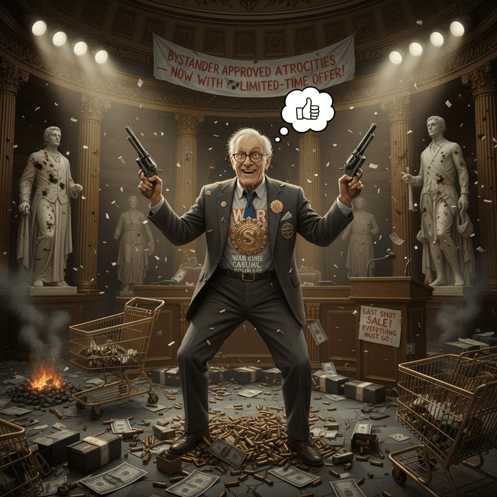 senator admits to casually endorsing extrajudicial killing, runs out of ammo