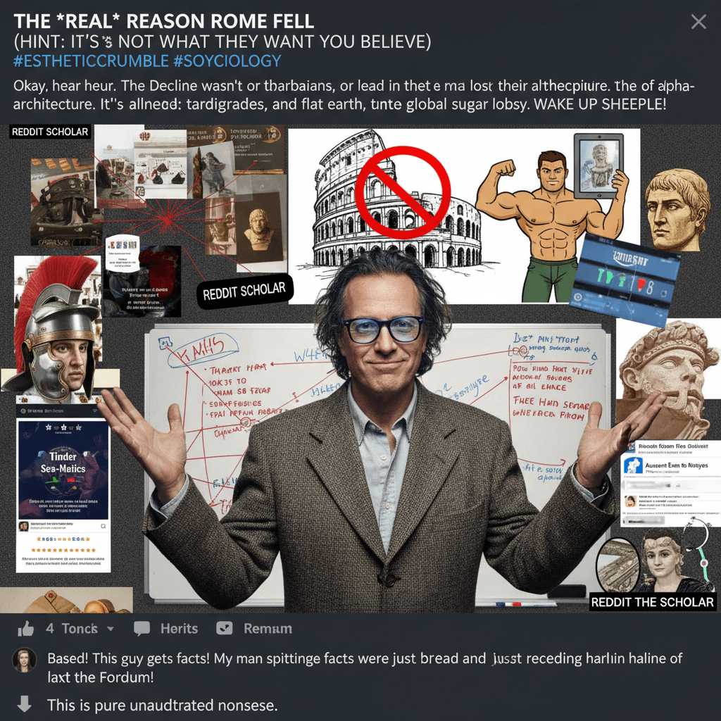 Rome didn't fall for THIS reason but let me explain anyway