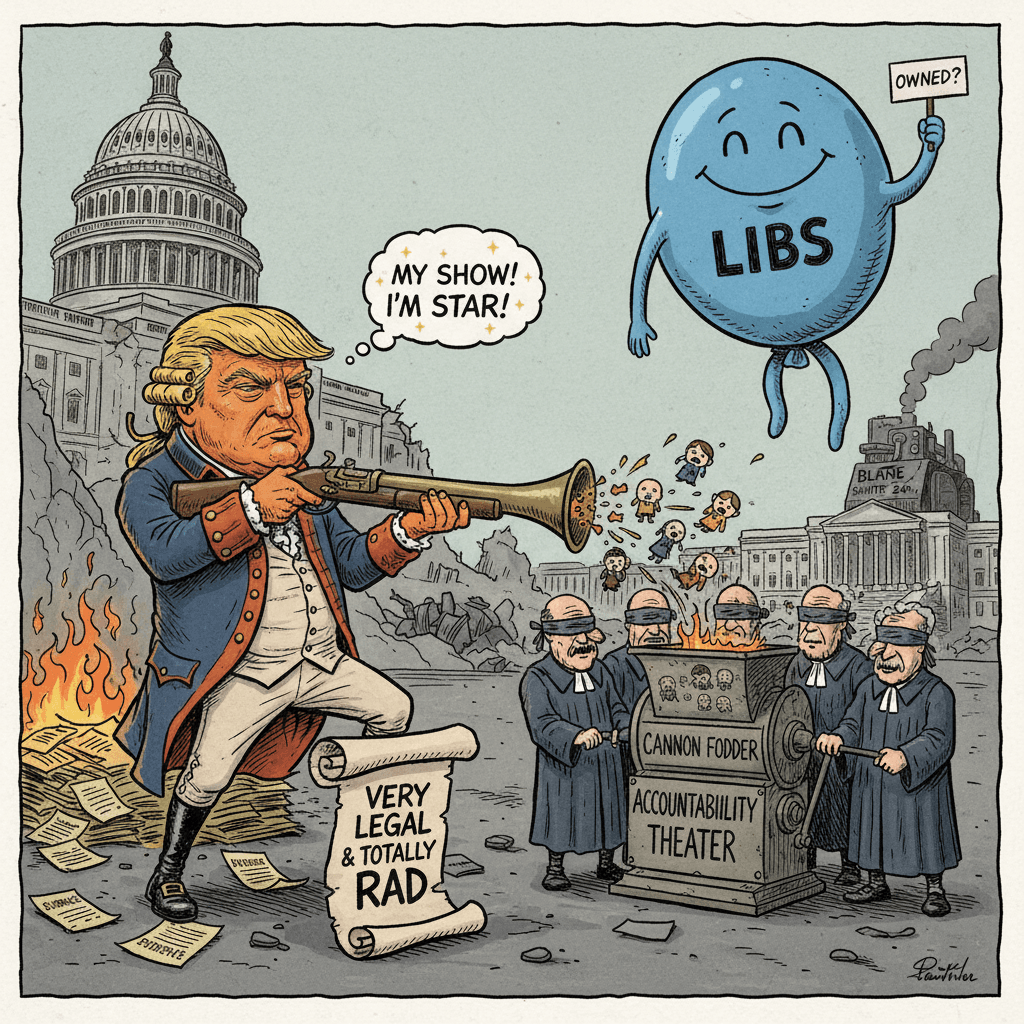 firing the victims to own the libs, very legal very cool