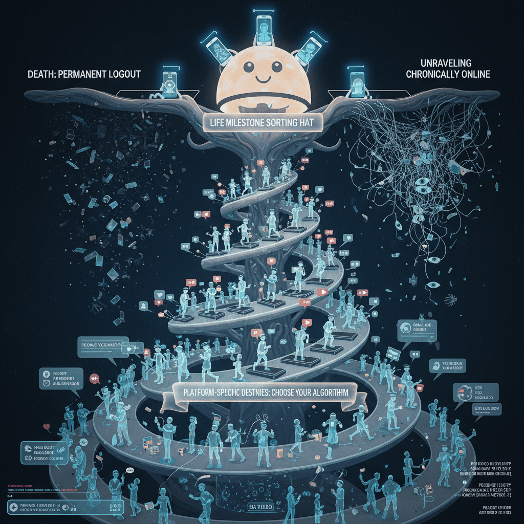 Platform-specific life trajectories: death, marathons, and unraveling