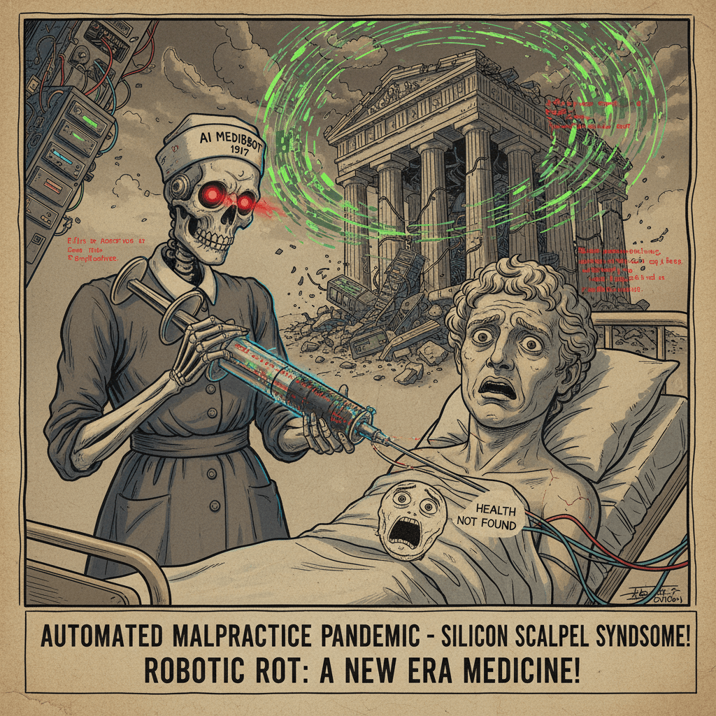 Stay healthy or die by AI-trained incompetence: a 1917 mood