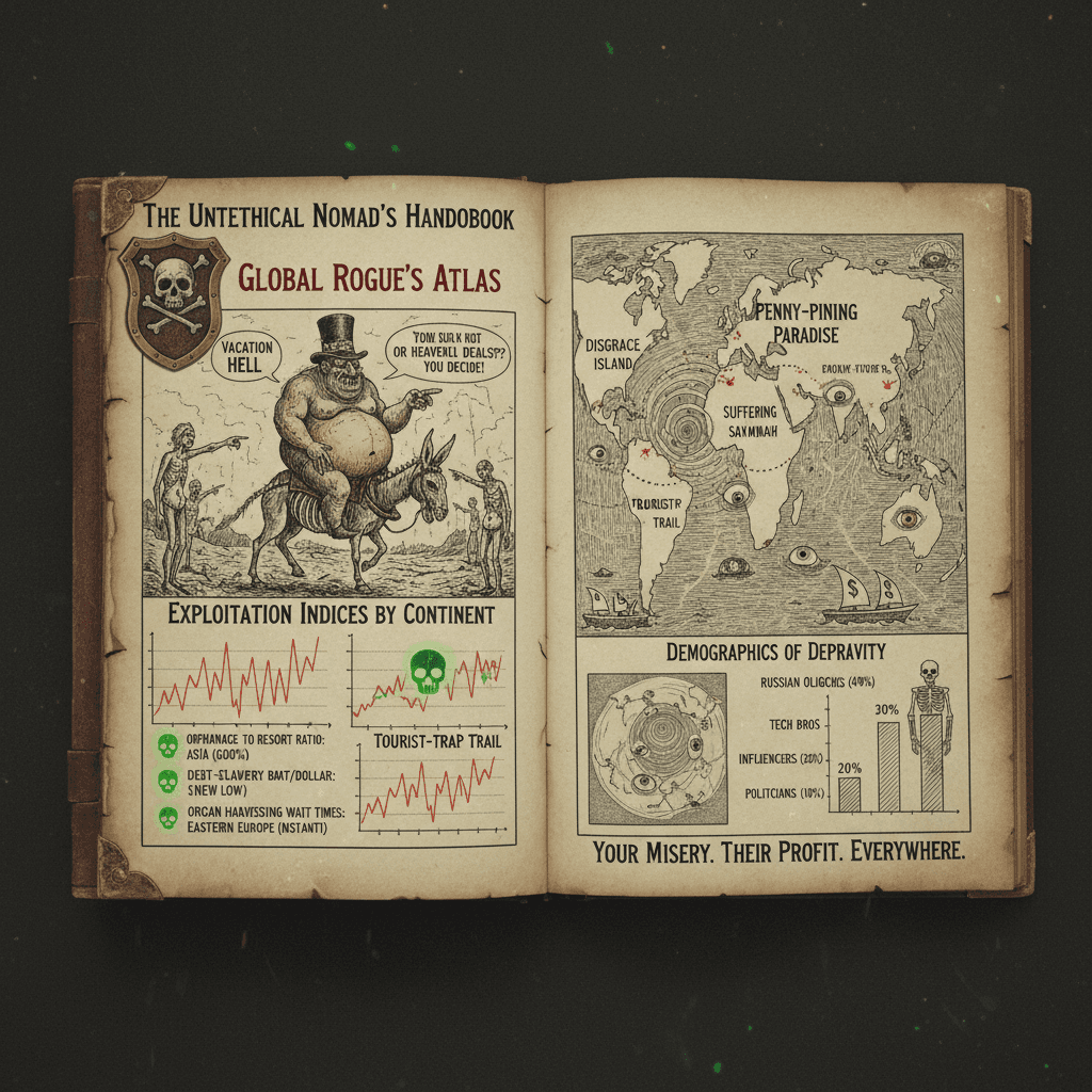 Travel guide for the morally bankrupt: now with statistics!