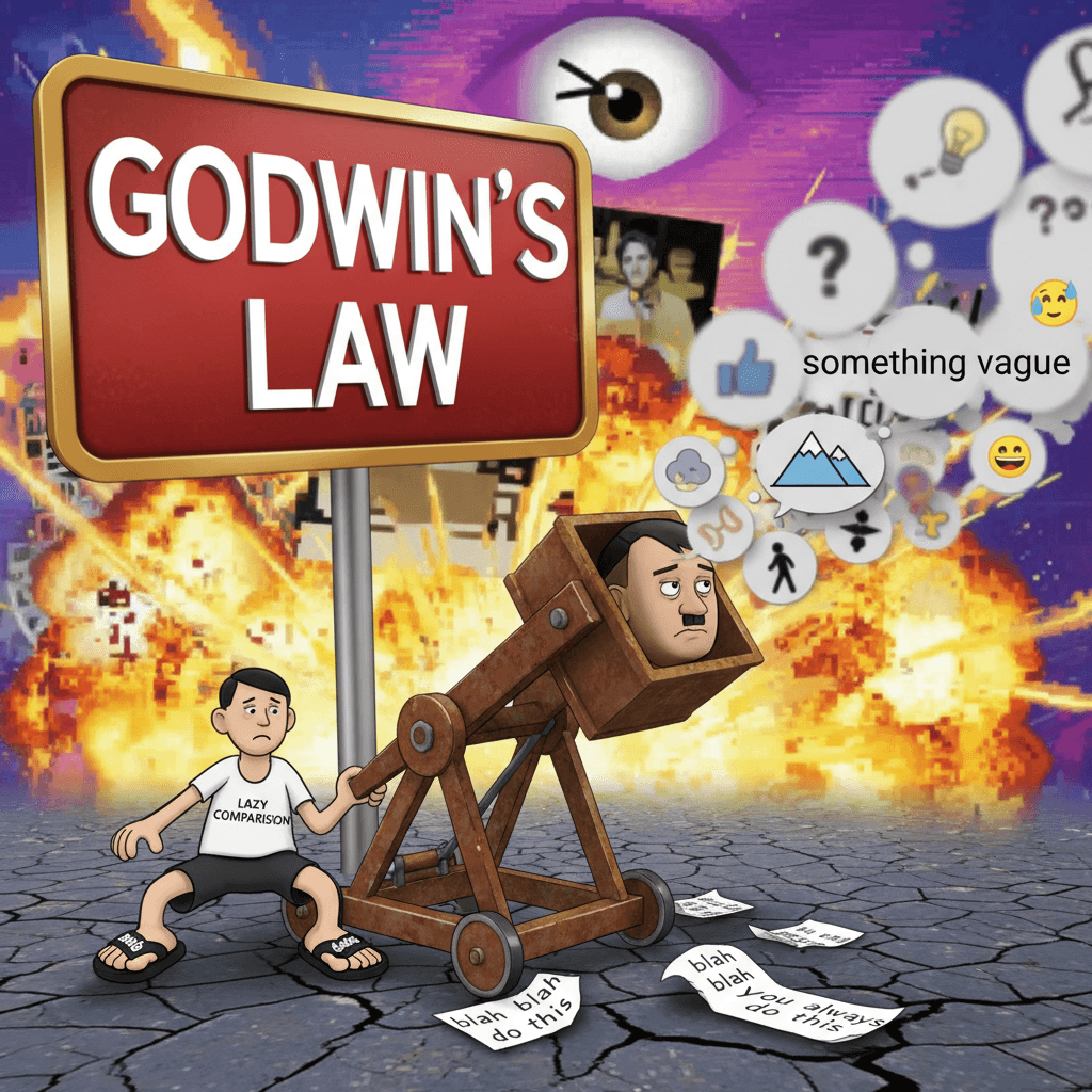 Casually invoking Hitler to describe... something vague