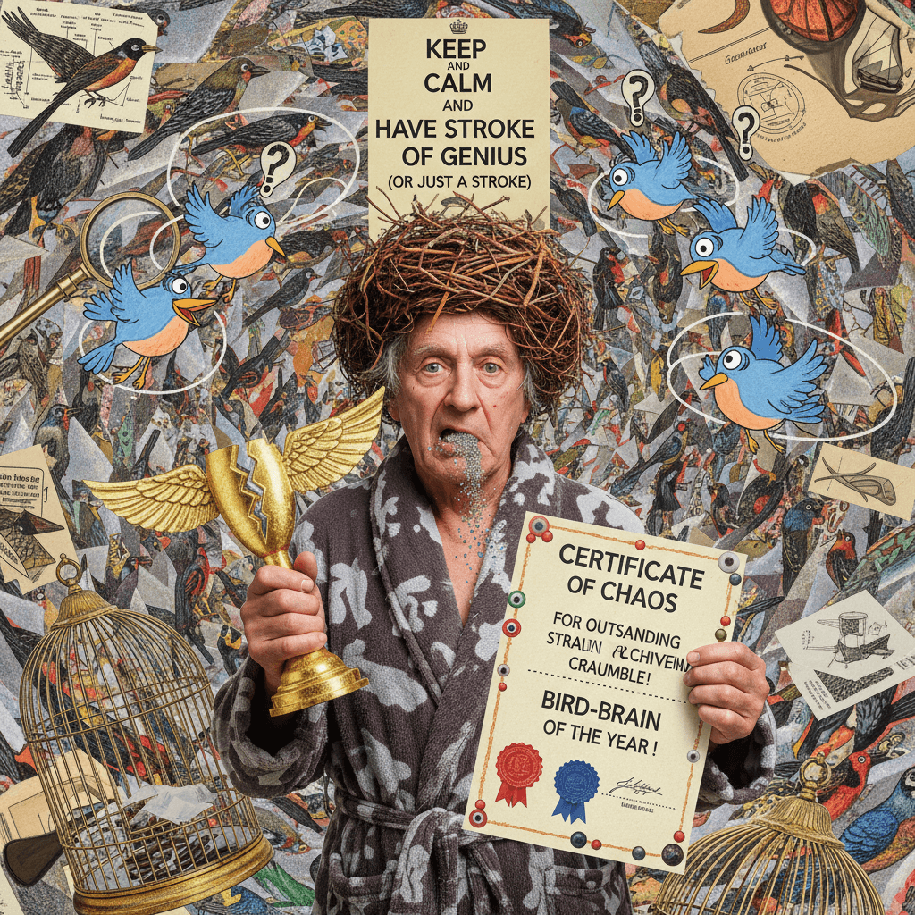 ornithology enthusiast has a stroke, awards themselves for it