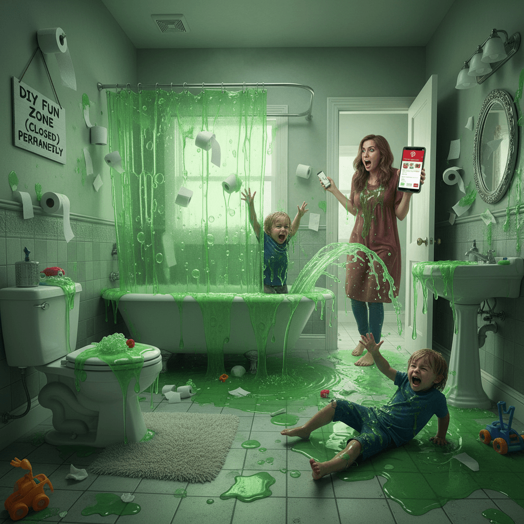 Slime bath: when Pinterest ideas meet plumbing nightmares