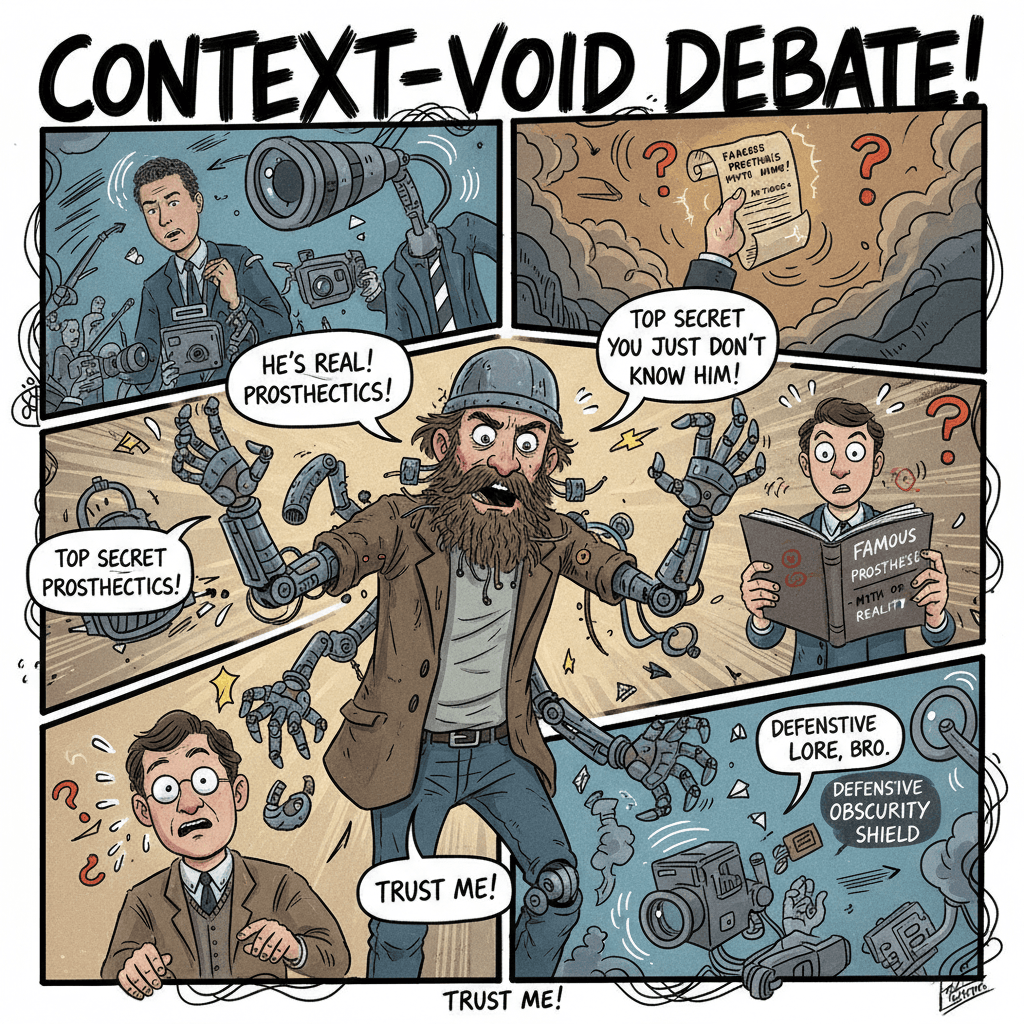 guy's literally famous bro, trust me (for prosthetics reasons)