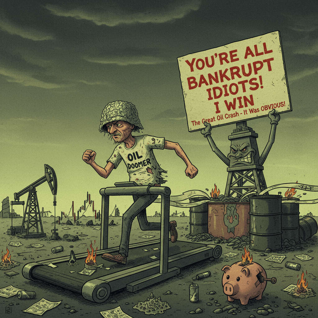 Oil doomer speedruns argument by insulting reader at finish line