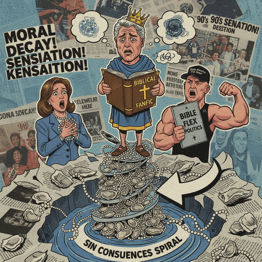 Comparing Clinton to King David via biblical fanfiction, very normal 90s discourse