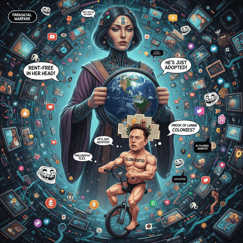 woman in AI vs billionaire dad energy, guess who's actually steering?