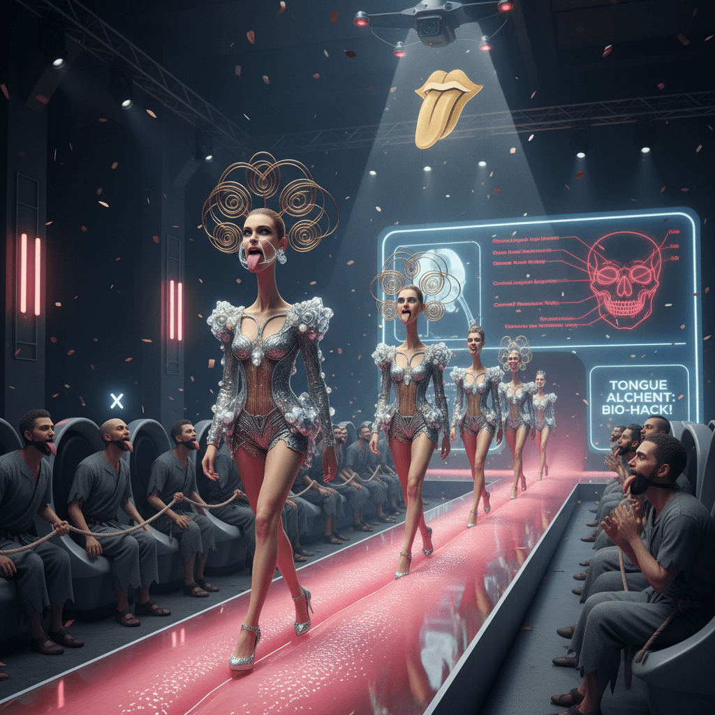 tongue posture era: where one weird trick separates peasants from runway gods