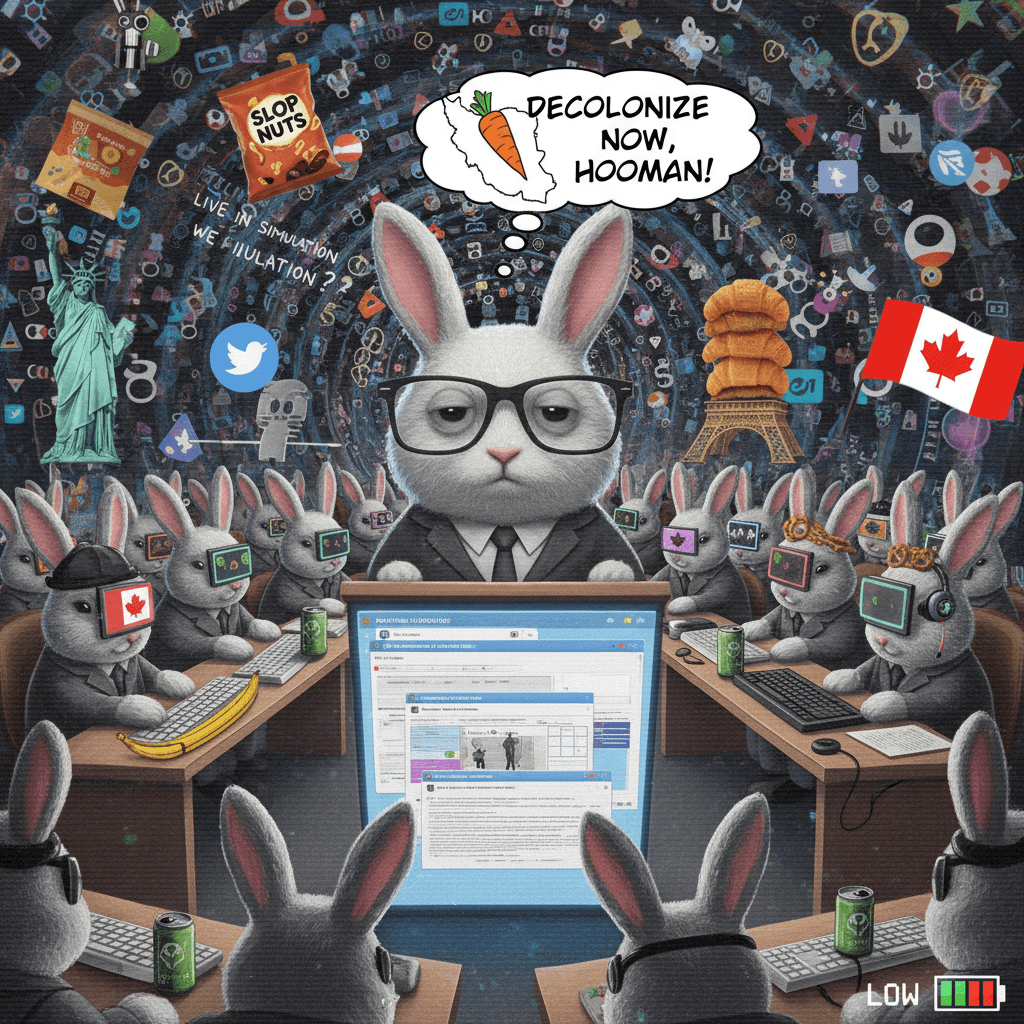 serious iran discourse but make it bunny-coded