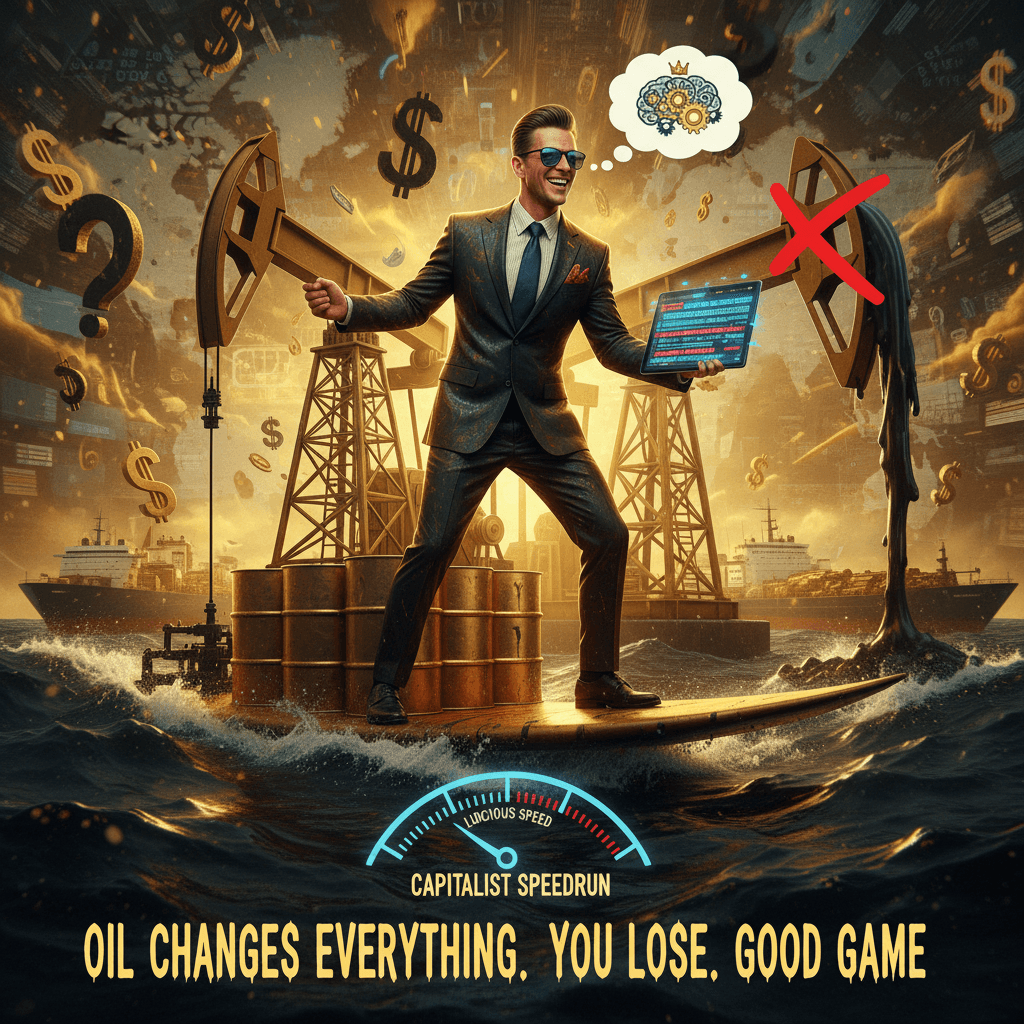 just ignore the question and pivot to selling oil, 4D chess moment