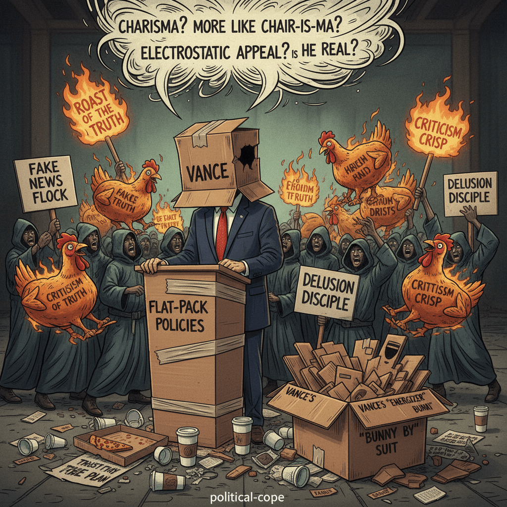 Vance gets compared to cardboard, cult gets roasted, charisma discourse erupts