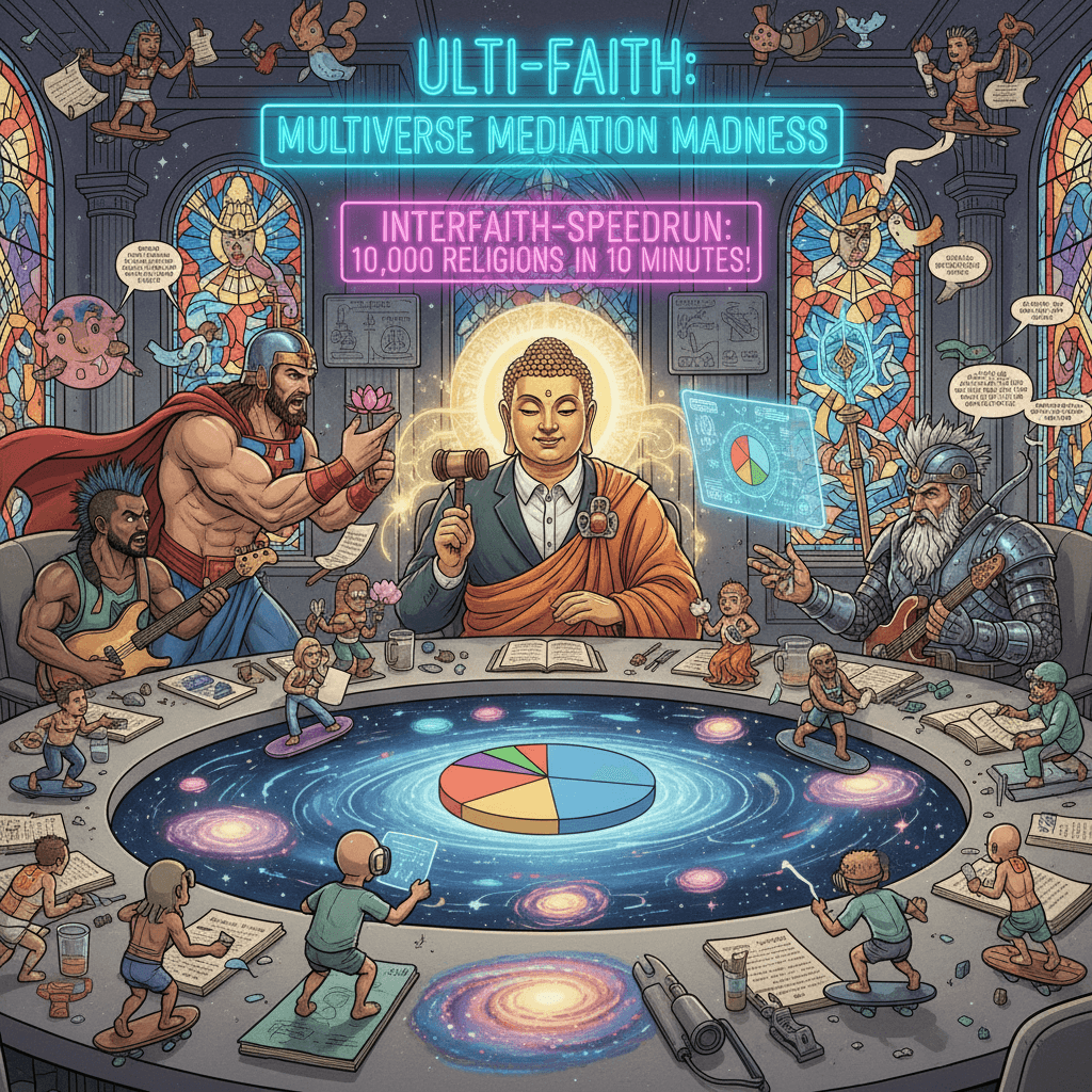 Buddha plays UN mediator in the ultimate theological fanfic