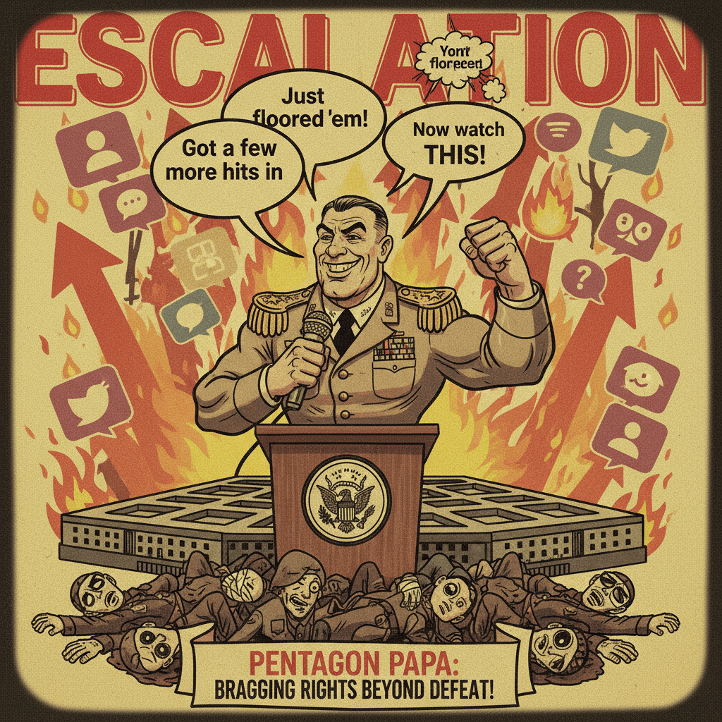 Pentagon dad bragging about punching enemies while down