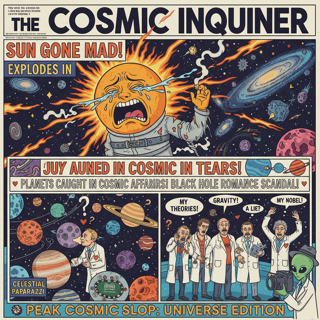 Sun has a breakdown, celestial bodies cheat, physics community reacts with heartbreak