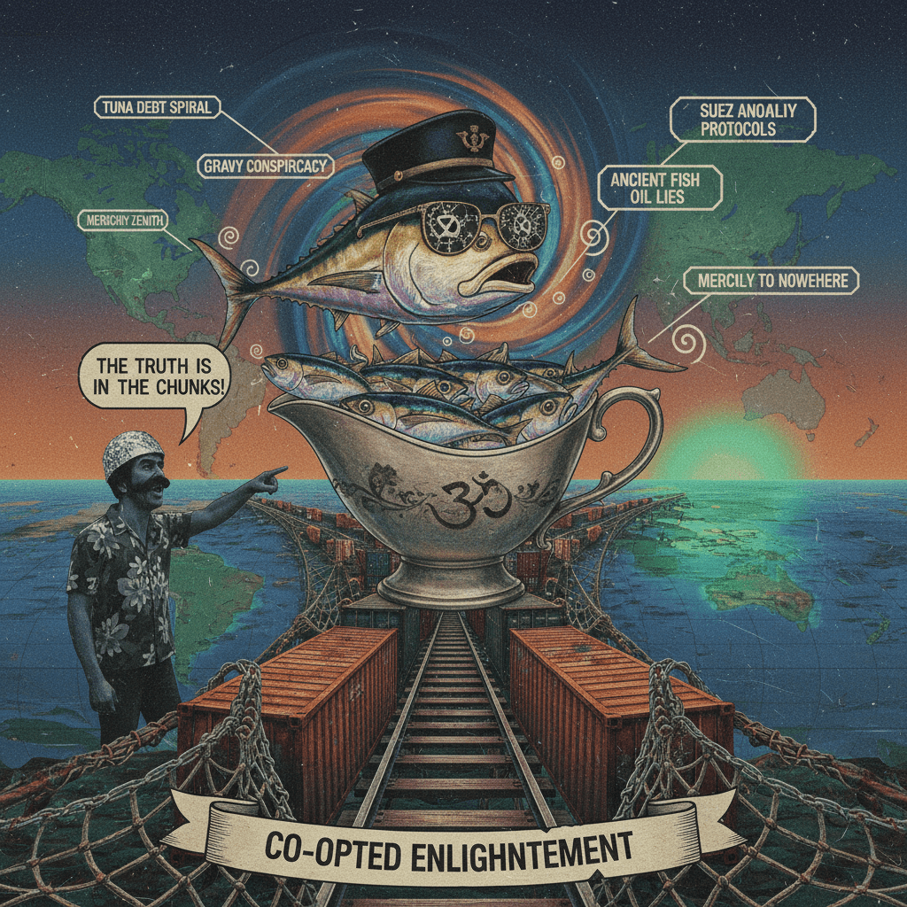 gravy train to oblivion but make it mysteriously about tuna and suez