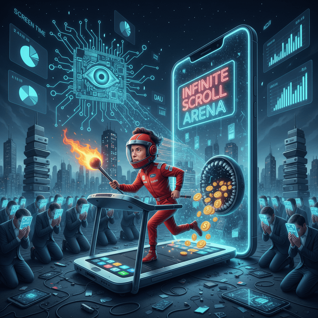 Elon speedruns turning social media into a phone addiction casino