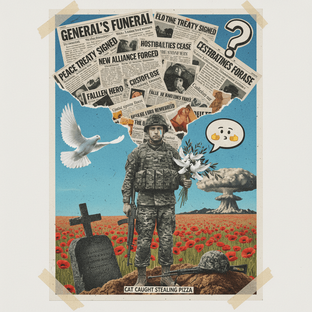 RIP soldier but also here's unrelated peace negotiations btw