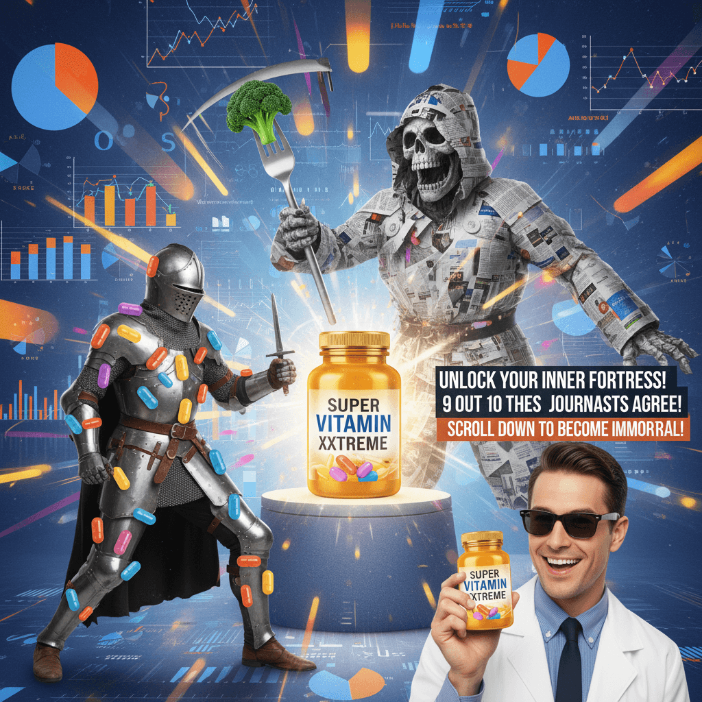 Eat vitamins, dodge death: the most mid health journalism ever written
