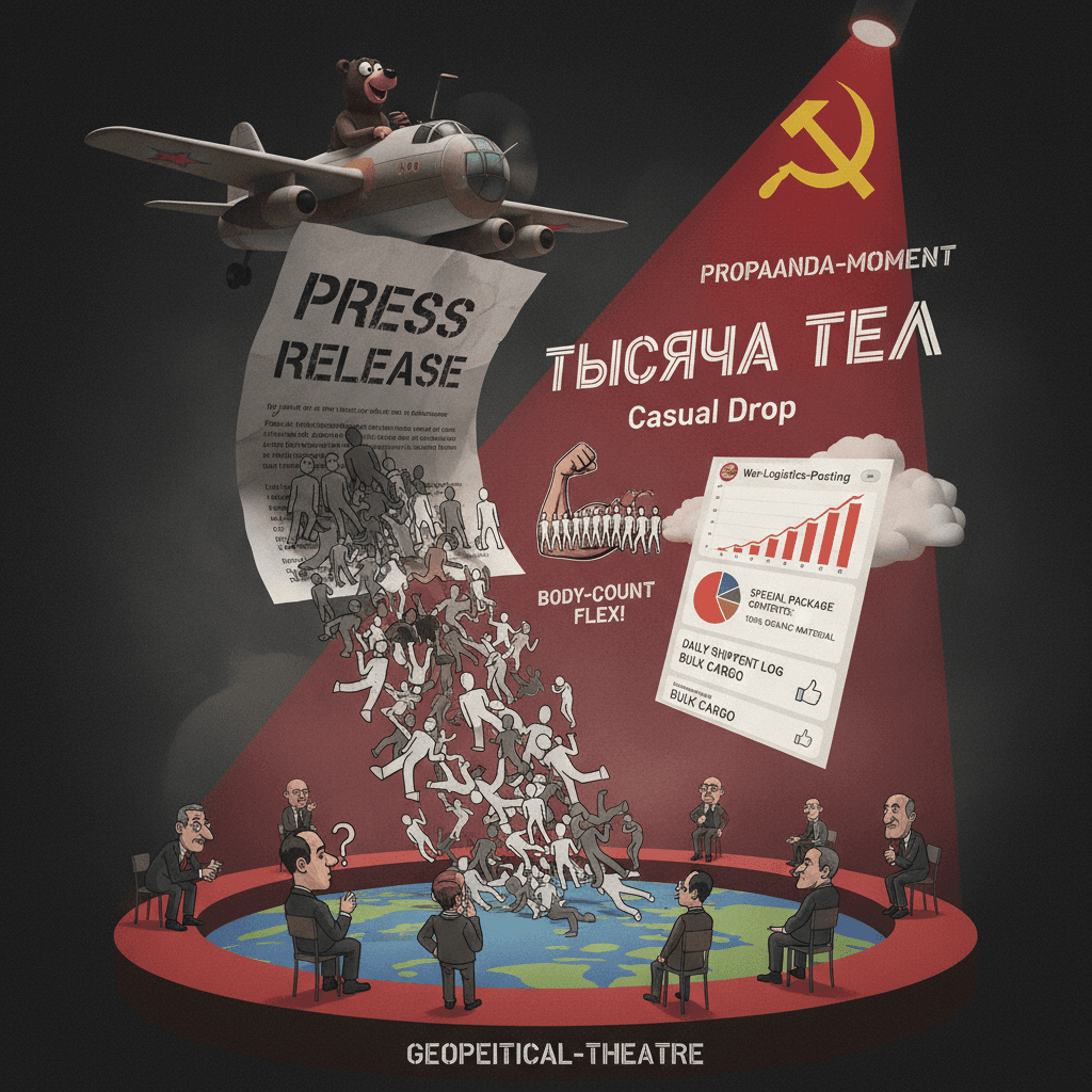 Russia casually drops thousand-body press release, zero self-awareness