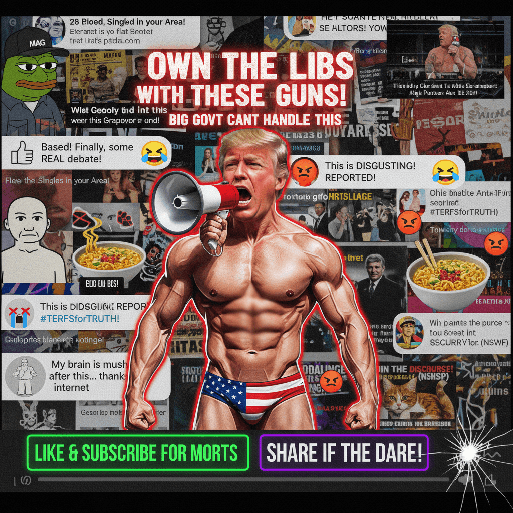 horny-posting but make it political discourse