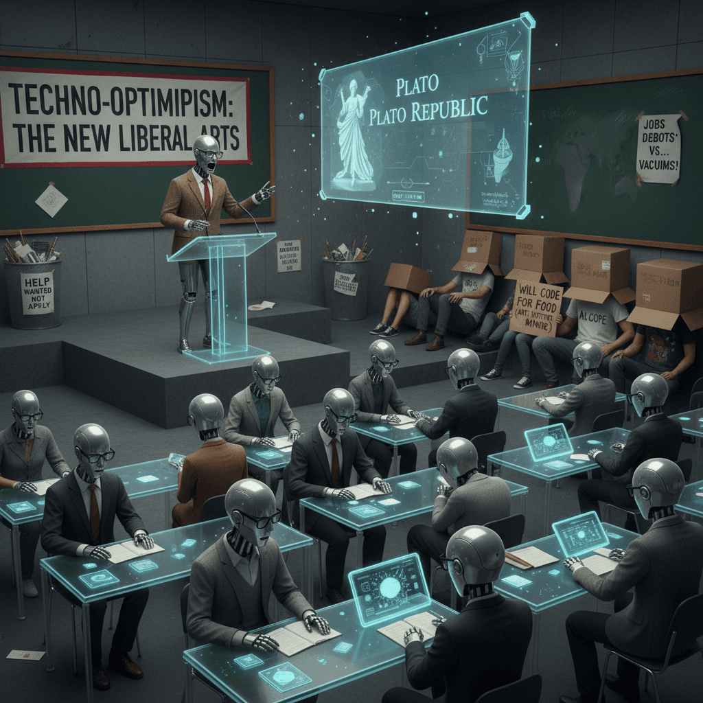 Plot twist: robots need humanities degree, humans still unemployed