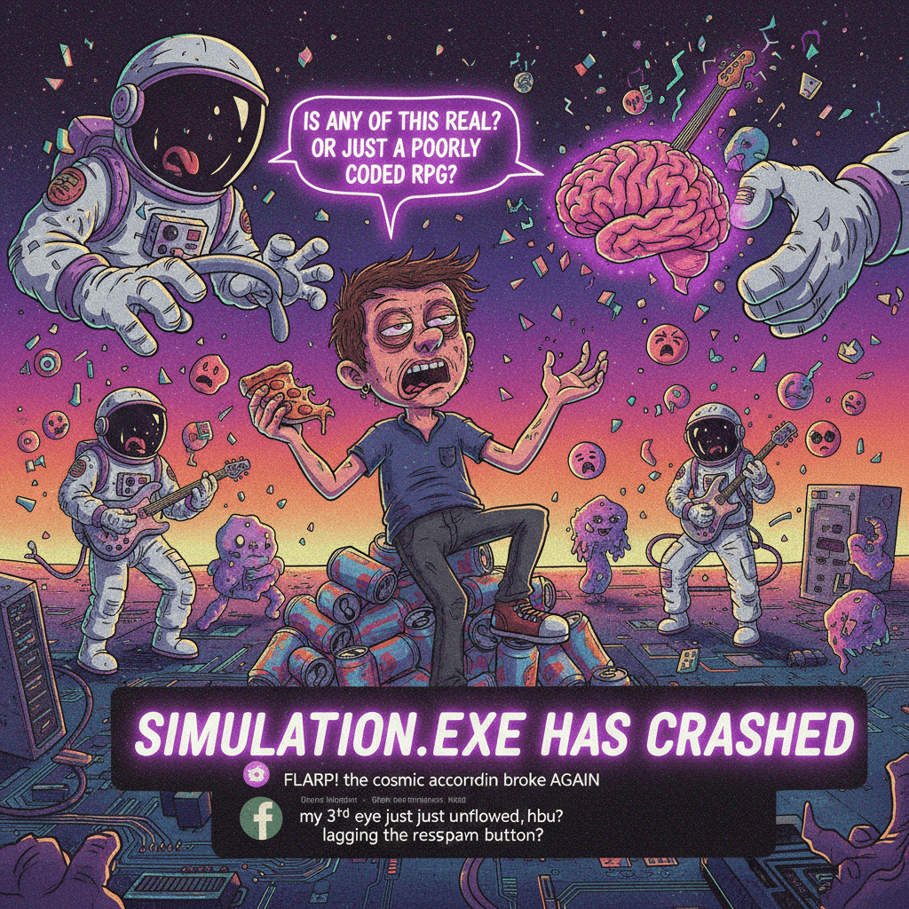 joe monroe's drunk pitch triggers existential crisis and simulated reality collapse