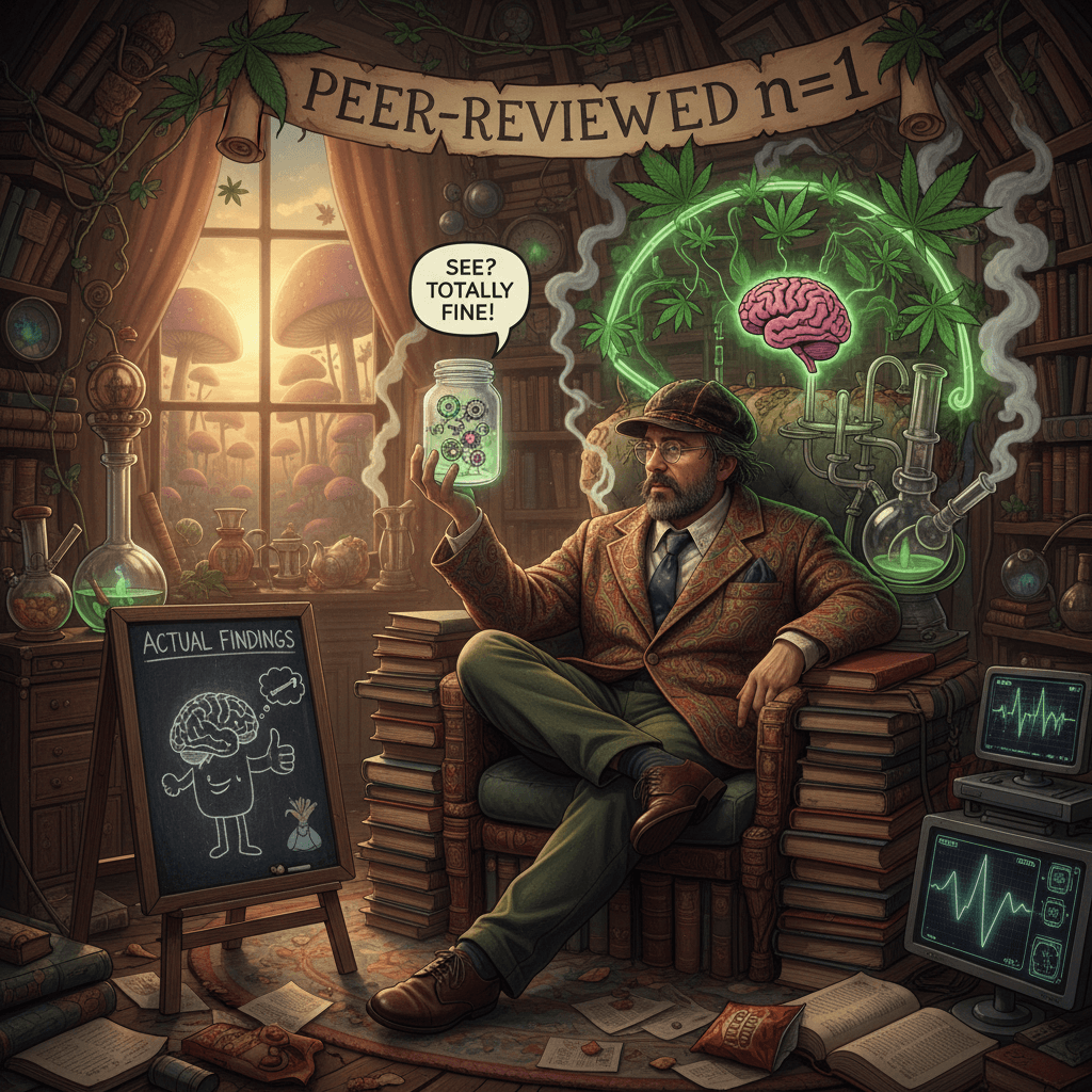 Peer-reviewed study of one concludes: my brain's fine actually