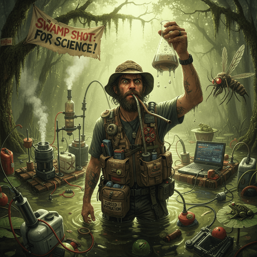 Man voluntarily becomes swamp water taste-tester for science