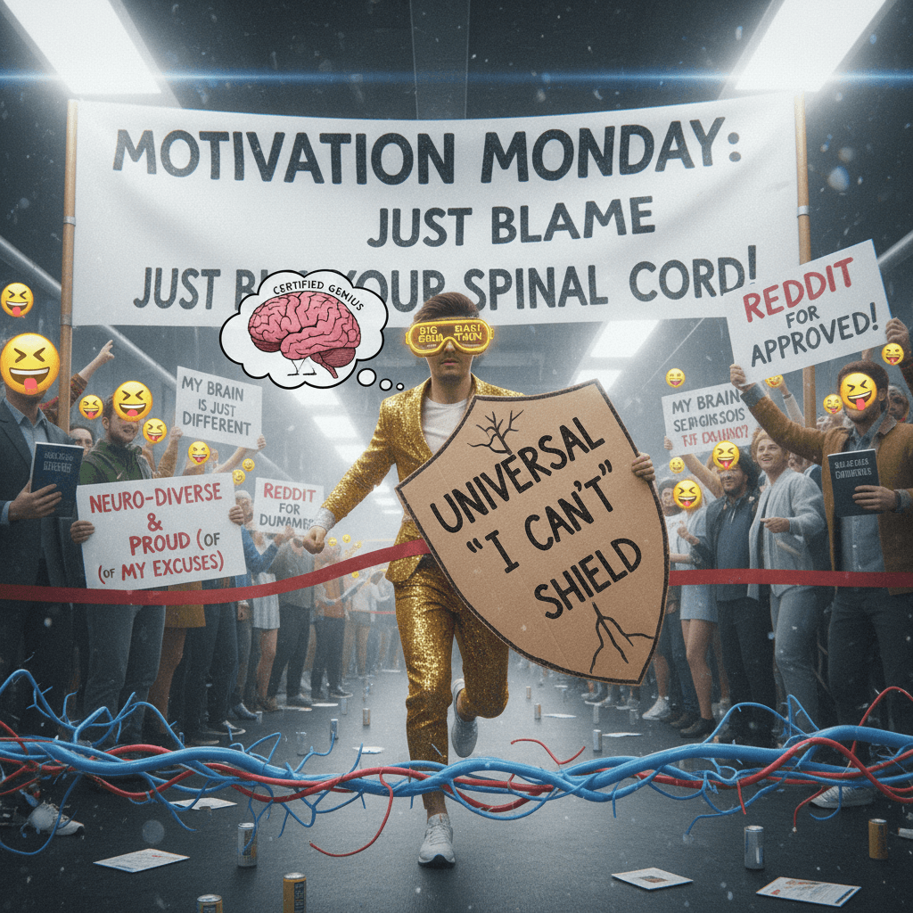 High IQ runner discovers nervous system as universal excuse