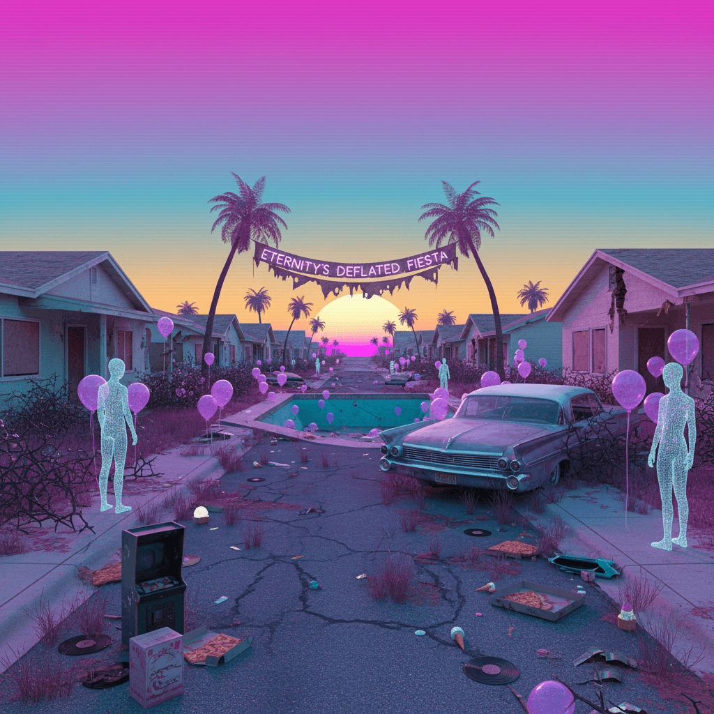 Birthday party at the end of civilization: balloons included