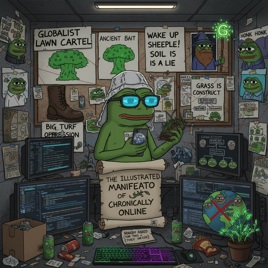 touch grass: the illustrated manifesto nobody asked for