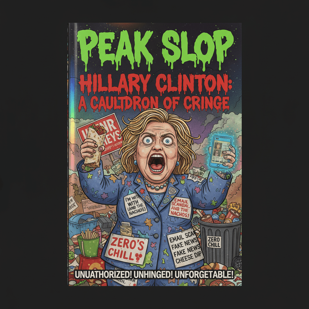 Peak slop: fictional biography with maximum cringe energy and zero chill