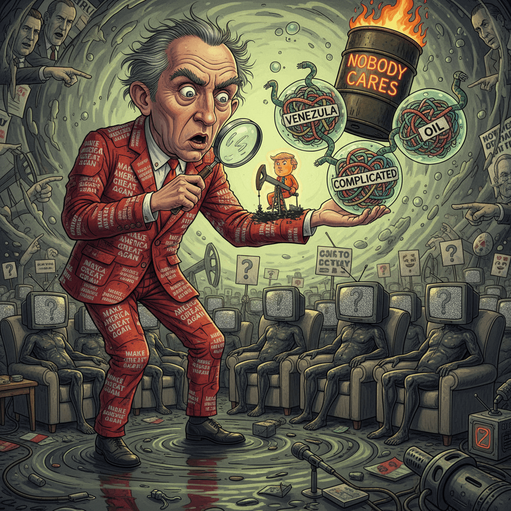 congressman discovers trump bad, venezuela complicated, nobody cares