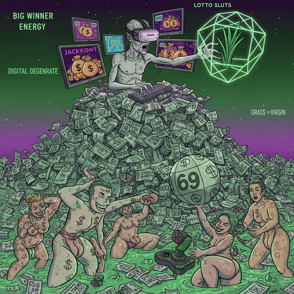 Lottery brain rot: when touching grass becomes geometrically impossible