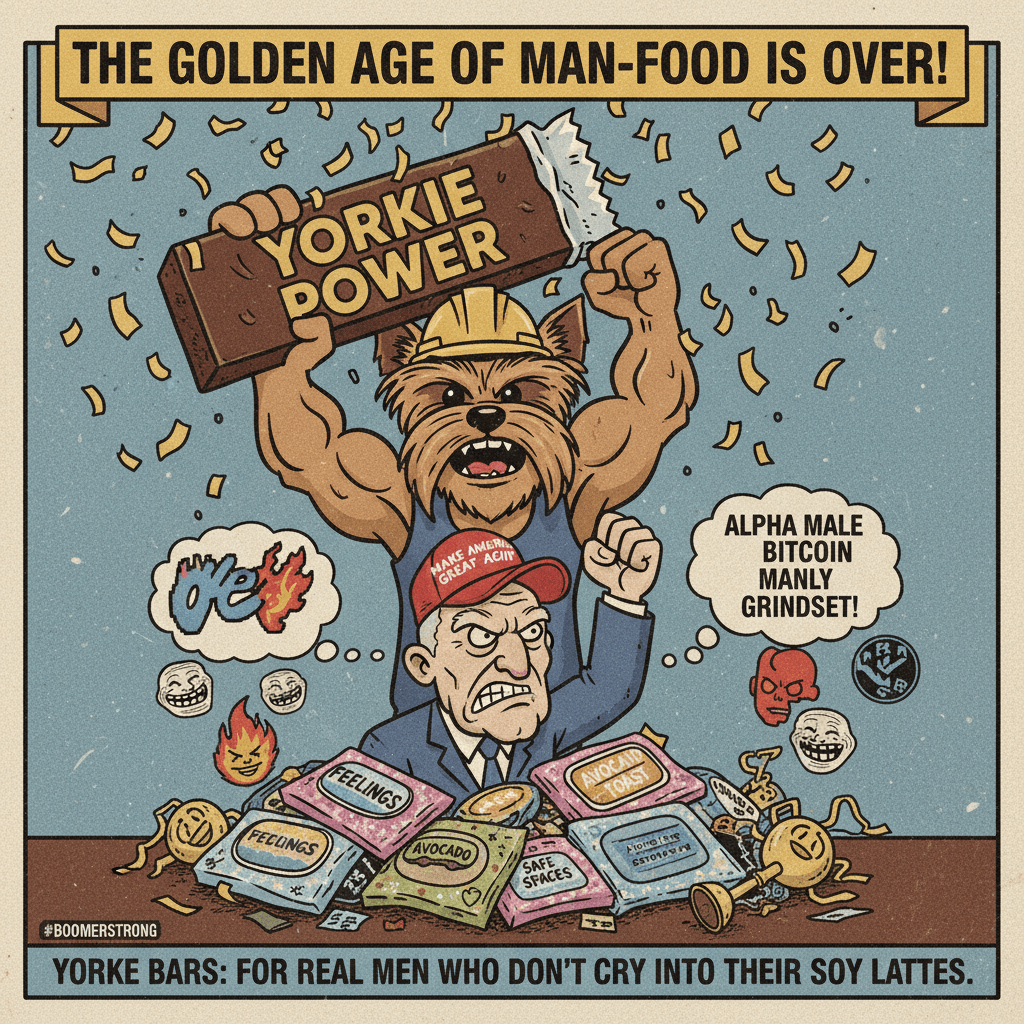 Yorkie bars were peak masculinity, everything after was just wet wipes