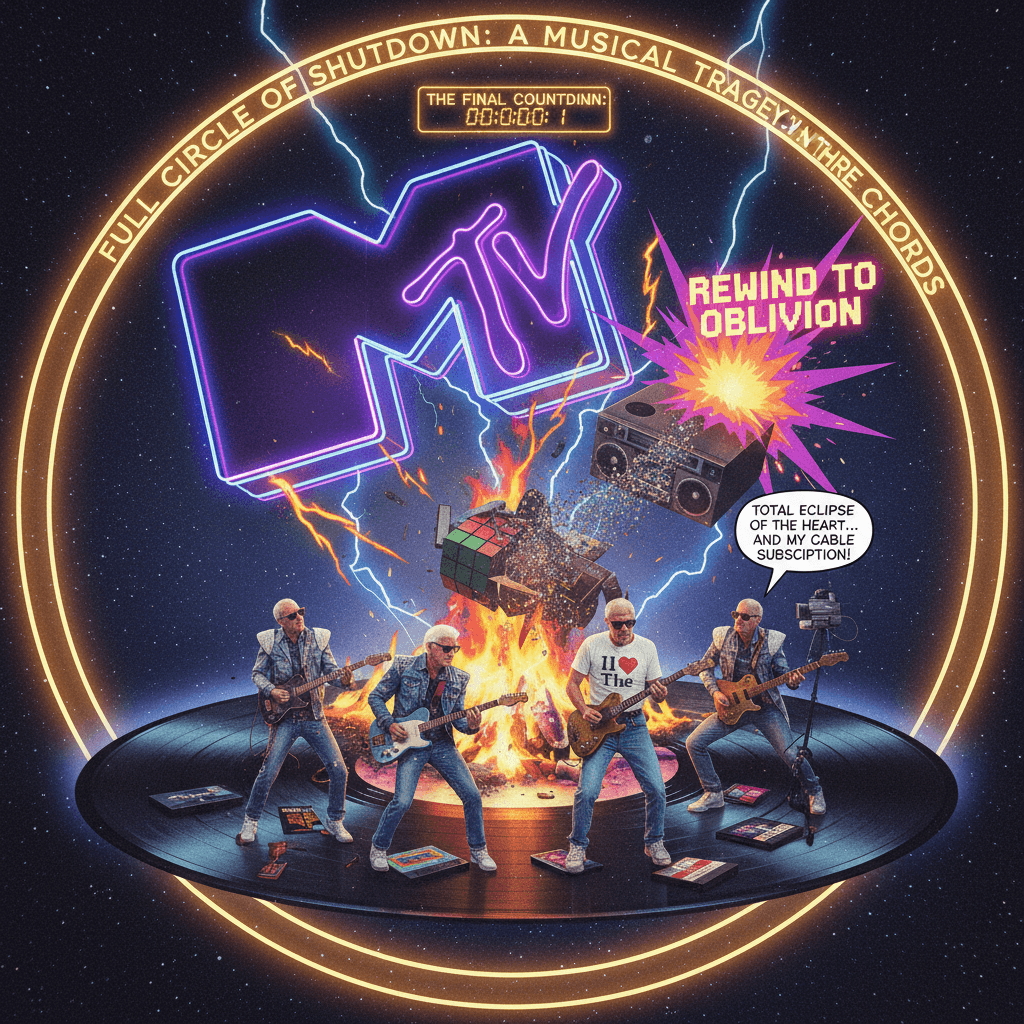 MTV dies the way it lived: dramatically, with perfect 80s symbolism nobody asked for