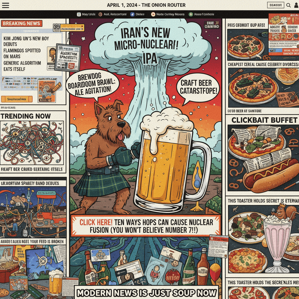 Iran nukes next to BrewDog drama: modern news is unhinged